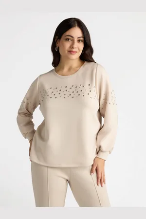 Fiorella rubino Felpa con le borchie Donna, Taglia: XL (60-62 IT)