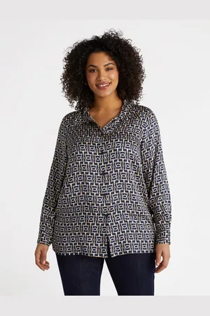 Fiorella rubino Camicia dalla stampa catene Donna, Taglia: 45 (54 IT)