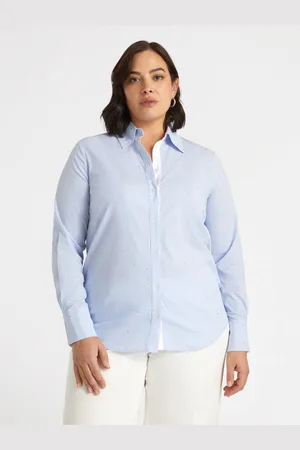 Fiorella rubino Camicia a righe tempestata di strass Donna, Taglia: 41 (50 IT)