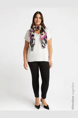Fiorella rubino T-shirt in raso e jersey Donna, Taglia: S (48-50 IT)