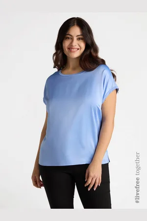 Fiorella rubino Blusa in raso e jersey Donna, Taglia: XS (44-46 IT)