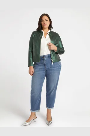 Fiorella rubino Giacca biker con parti in tessuto stretch Donna, Taglia: 43 (52 IT)