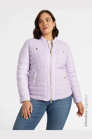 Fiorella rubino Piumino con parte davanti in bouclè e dettagli lurex Donna, Taglia: 37 (46 IT)