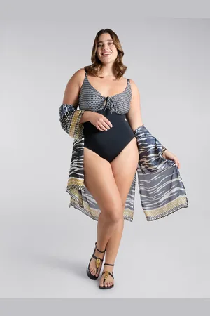 Fiorella rubino Costume intero stampa tribal Donna, Taglia: XS (44-46 IT)