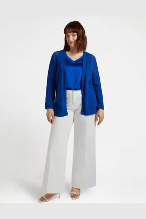 Fiorella rubino Cardigan lungo traforato Donna, Taglia: L (56-58 IT)
