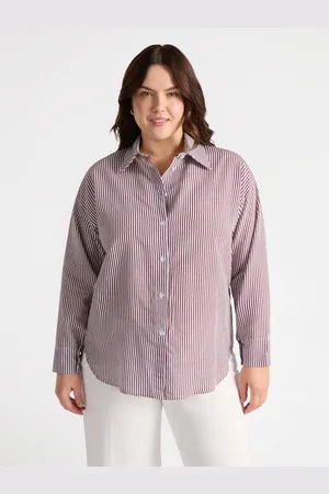 Fiorella rubino Camicia a righe burgundy Donna, Taglia: 43 (52 IT)