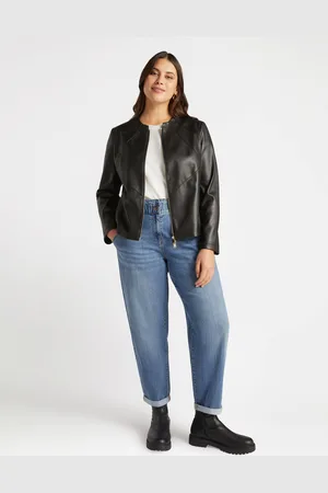 Fiorella rubino Giacca biker con parti in tessuto stretch Donna, Taglia: 37 (46 IT)