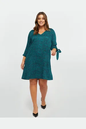 Fiorella rubino Vestito stampato con fiocchi Donna, Taglia: 37 (46 IT)