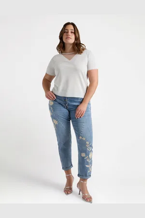 Fiorella rubino T-shirt lurex con dettaglio sullo scollo Donna, Taglia: XS (44-46 IT)
