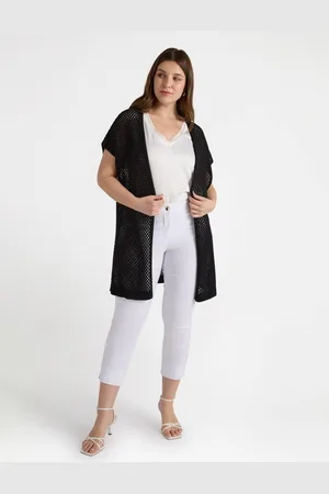 Fiorella rubino Cardigan a rete Donna, Taglia: 01