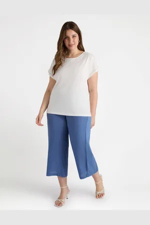 Fiorella rubino Pantaloni in lino e jersey con lacci Donna, Taglia: 37 (46 IT)