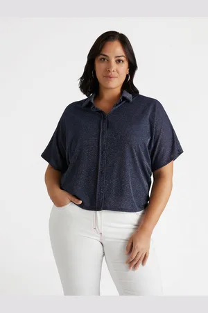 Fiorella rubino Camicia boxy lurex Donna, Taglia: XS (44-46 IT)