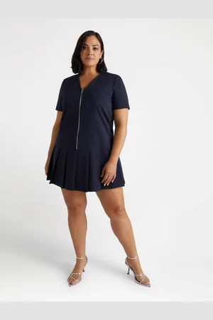 Fiorella rubino Vestito corto con zip e pieghe Donna, Taglia: 41 (50 IT)