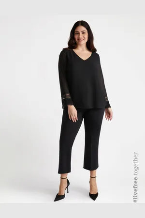 Fiorella rubino Blusa con viscosa LENZING™ ECOVERO™ Donna, Taglia: L (56-58 IT)