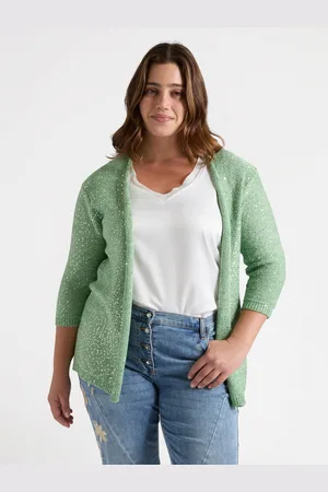 Fiorella rubino Cardigan con paillettes Donna, Taglia: L (56-58 IT)
