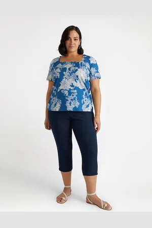 Fiorella rubino Pantaloni Capri con spacchi al fondo Donna, Taglia: M (52-54 IT)