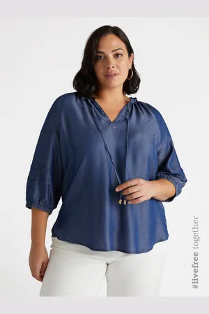 Fiorella rubino Blusa con fibre in TENCEL™​ Donna, Taglia: 47 (56 IT)