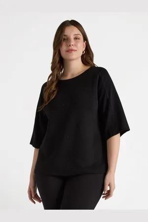 Fiorella rubino Felpa tempestata di strass Donna, Taglia: XS (44-46 IT)