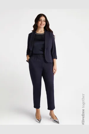 Fiorella rubino Pantaloni carrot in punto Milano Donna, Taglia: XS (44-46 IT)