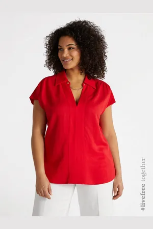Fiorella rubino Blusa con catena con fibre in TENCEL™​ Donna, Taglia: 39 (48 IT)
