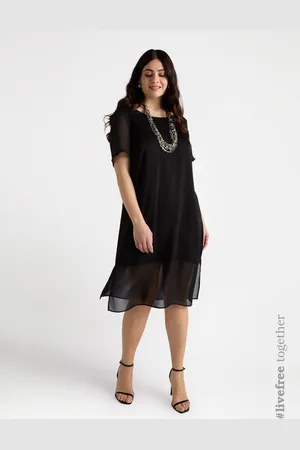 Fiorella rubino Vestito dritto con inserti trasparenti Donna, Taglia: 37 (46 IT)