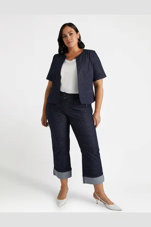 Fiorella rubino Giacca in denim con micro borchie Donna, Taglia: 41 (50 IT)