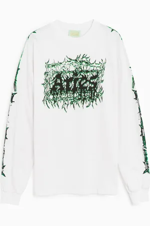 ARIES Metal Unisex Long Sleeve T-Shirt Ref. FTAR60030-WHT Colore Taglia S