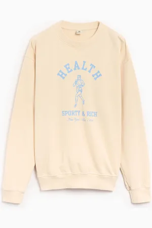Sporty & Rich NY Running Club Unisex Sweatshirt Ref. CRAW2348CR Colore Taglia XS
