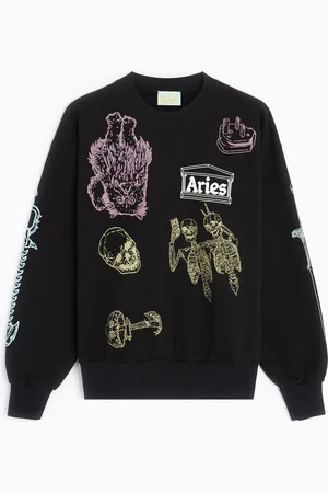 ARIES Cybin Unisex Sweatshirt Ref. FTAR20004-BLK Colore Taglia S