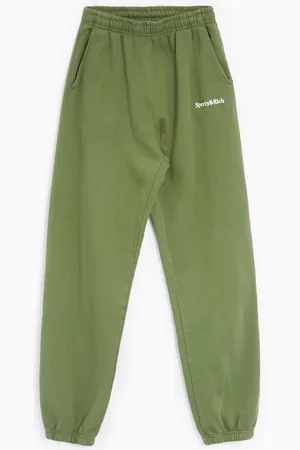 Sporty & Rich Serif Logo Unisex Embroidered Sweatpants Ref. SWAW2329MS Colore Taglia L