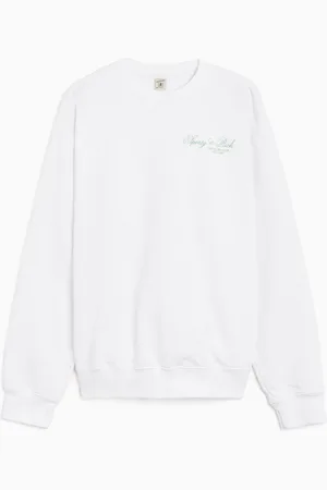 Sporty & Rich Villa Unisex Sweatshirt Ref. CR864WH Colore Taglia M
