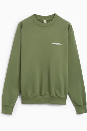 Sporty & Rich Serif Logo Unisex Embroidered Sweatshirt Ref. CRAW2326MS Colore Taglia XS