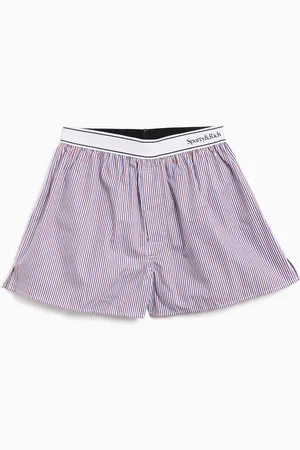 Sporty & Rich Serif Logo Unisex Boxer Shorts Ref. UN008S406SR Colore Taglia S