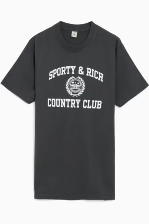 Sporty & Rich Varsity Crest Unisex T-Shirt Ref. TO042S409VF Colore Taglia L