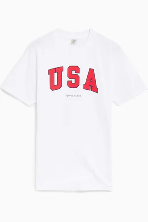 Sporty & Rich USA Unisex T-Shirt Ref. TO043503643WH01 Colore Taglia S