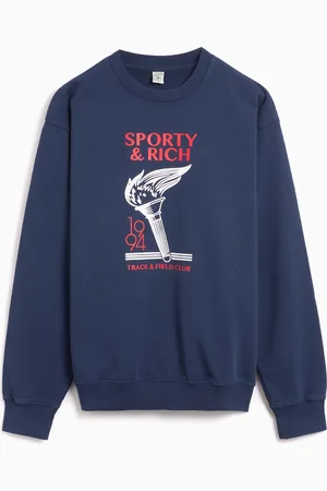 Sporty & Rich Torch Unisex Sweatshirt Ref. ST071503645BL32 Colore Taglia S