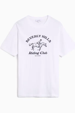 Sporty & Rich Maglietta Regular BH Riding Club per donna Ref. TO089626255WH01 Colore Taglia XS
