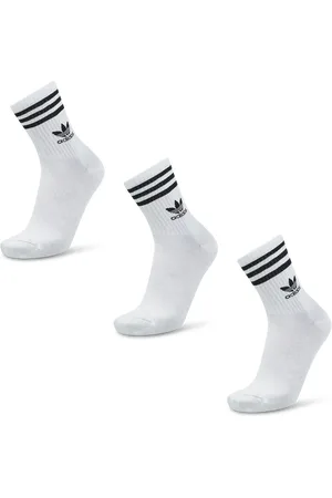 adidas Solid Crew 3 Pack unisex Calze - Bianco - Foot Locker