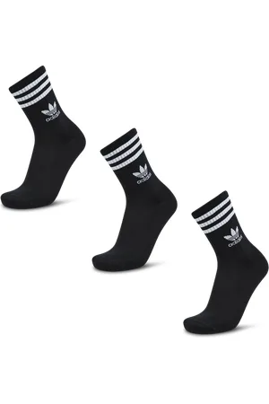 adidas Solid Crew 3 Pack unisex Calze - Nero - Foot Locker