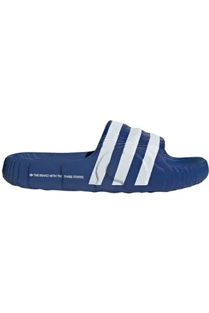 adidas Adilette male Infradito e sandali - Blu - Sintetico - Foot Locker