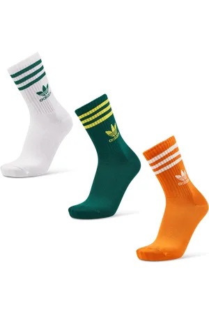 adidas Solid Crew 3 Pack unisex Calze - Rosso - Foot Locker