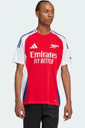 adidas Arsenal 24/25 Home male Maglie/Repliche - Rosso - Tela di cotone - Foot Locker