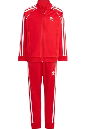 adidas Superstar unisex Tute da ginnastica - Rosso - Tela di cotone - Foot Locker