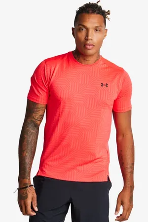 Under Armour Tech male Top da pista - Rosso - Poly Woven - Foot Locker