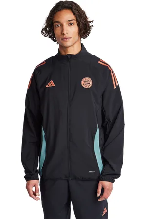 adidas Fc Bayern Muenchen male Top da pista - Nero - Poly Woven - Foot Locker