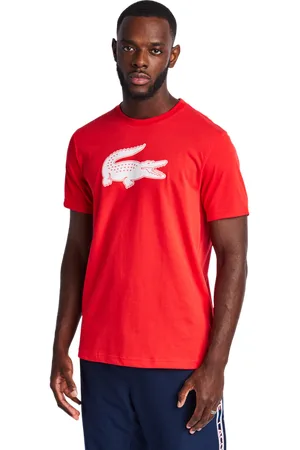 Lacoste Big Croc Logo male Magliette - Rosso - Foot Locker