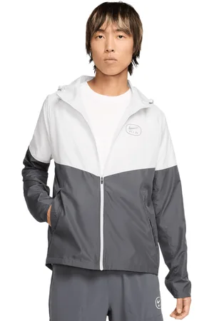 Nike Swoosh male Top da pista - Grigio - Poly Woven - Foot Locker