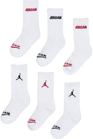 Jordan Kids Crew 6 Pack unisex Calze - Bianco - Foot Locker