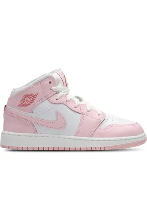 Jordan Aj1 Mid unisex Scarpe - Rosa - Pelle - Foot Locker