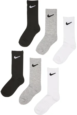 Nike Kids Crew 6 Pack unisex Calze - Bianco - Algodón - Foot Locker